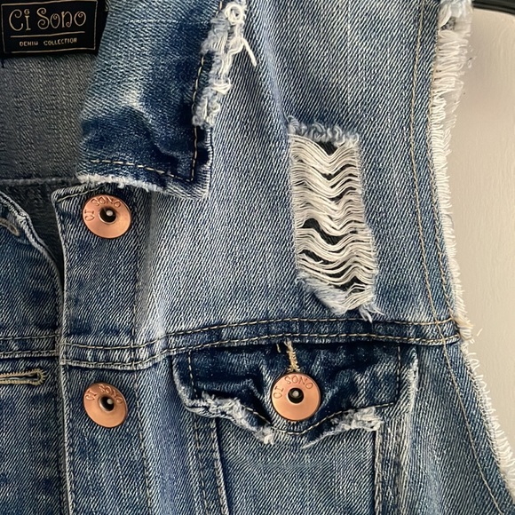 Brand new Jean cutoff jacket! - Picture 2 of 5